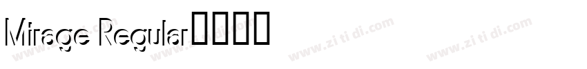 Mirage Regular字体转换
